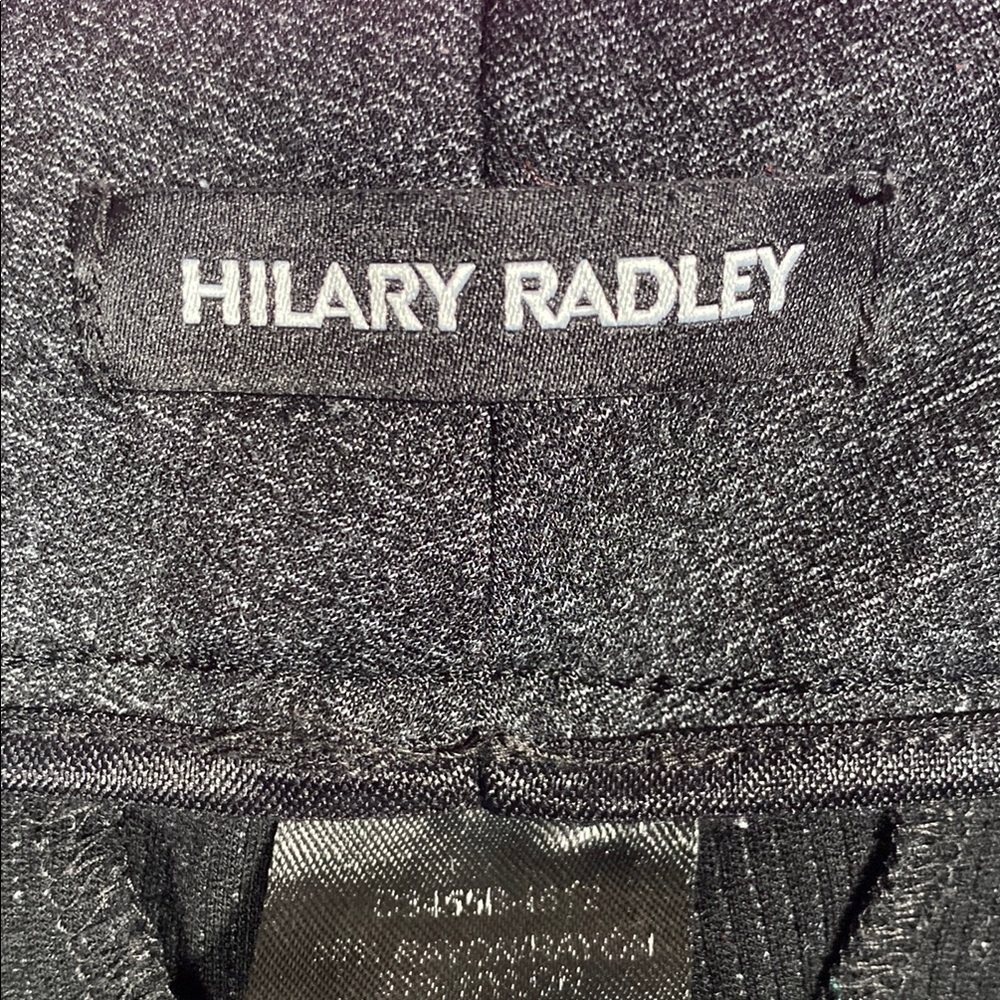 Hilary Radley medium Charcoal Gray Slim Stretch Pants Office Trousers Workwear - Picture 3 of 8